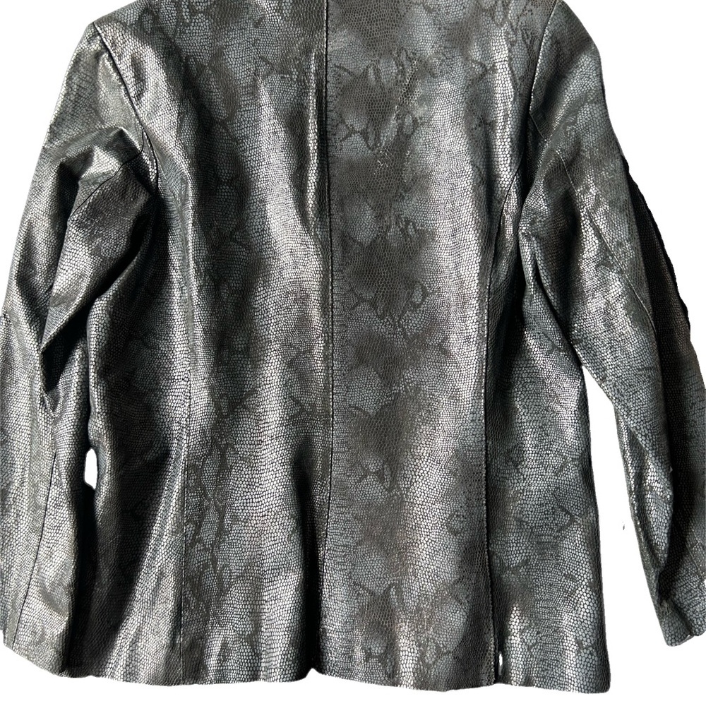 Bernardo Textured black snakeskin Jacket - Picture 4 of 7